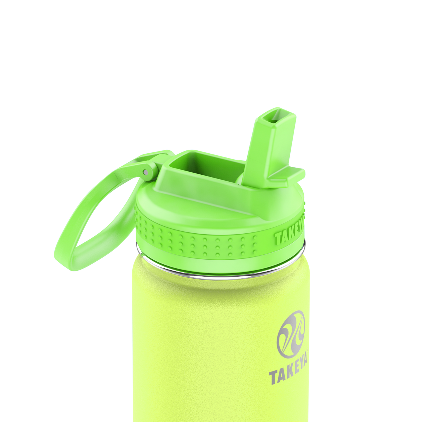actives-kids-glow-in-the-dark-water-bottle-with-straw-lid-w8 51075-Actives-Kids-Straw-18-GID-LightningGreen-closeup.png