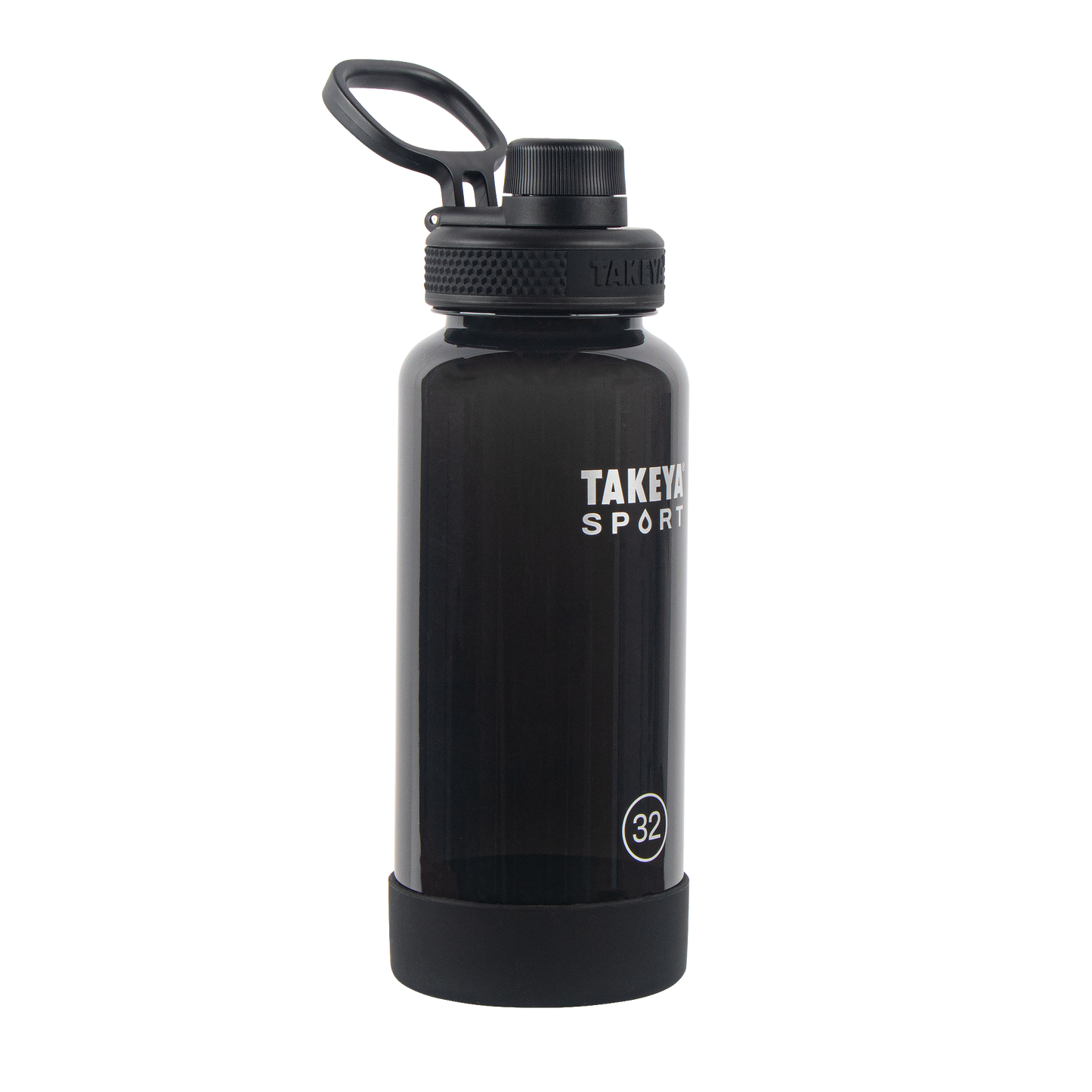 tritan-sport-water-bottle-with-spout-lid-u6 51829-TKS-Tritan-Spout-32-GrandSlamBlack-frontangle.png