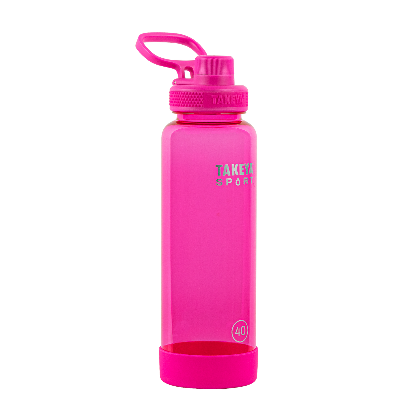 tritan-sport-water-bottle-with-spout-lid-u6 52030-TKS-Tritan-Spout-40-PinkSweep-frontangle.png