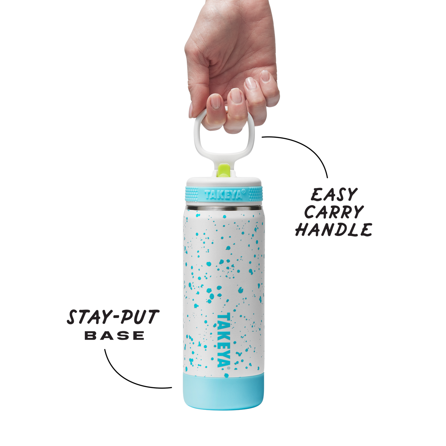 glow-in-the-dark-sport-kids-water-bottle-confetti-with-straw-lid-w6 TKS_SP25_CoreKidsGIDConfetti_StwBtl_CloudGlow_18oz_51368_v3_sRGB-Callout.png